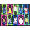 Factory wholesale cheap price silicone protective phone bumper with stand for different phones